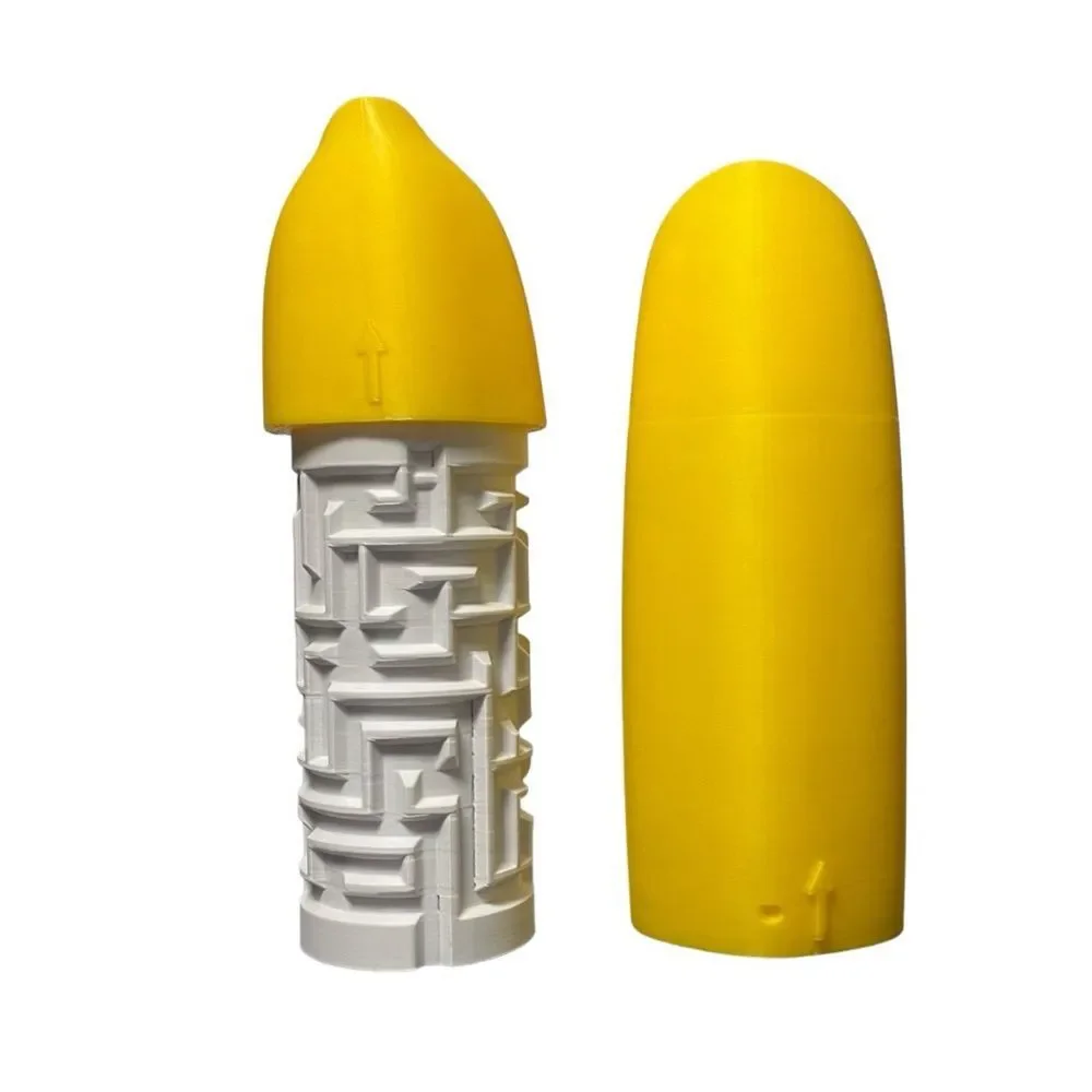 3D Printed Banana Maze Gift Box – Money & Treat Puzzle – Life-Size